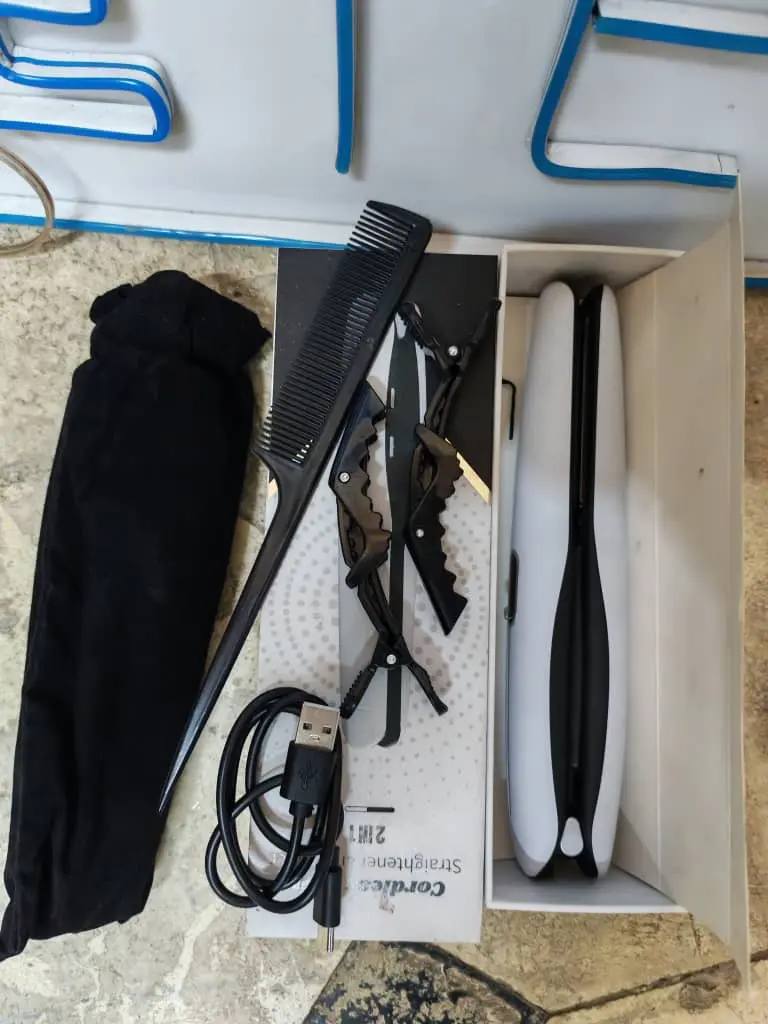 Cordless Hair Straightener And Curler 2 In 1 HLQ-001