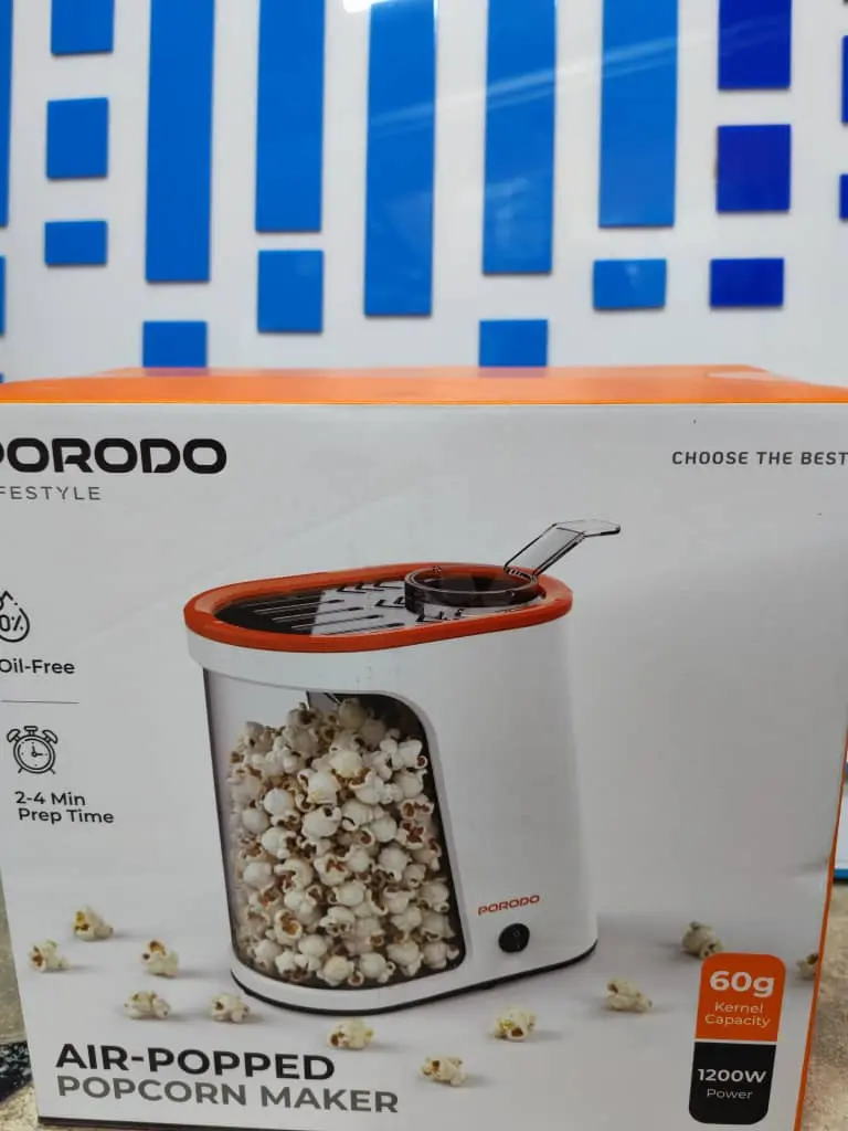 Porodo Lifetsyle 1200W Detachable Tank Popcorn Maker PDLFST061WHOG