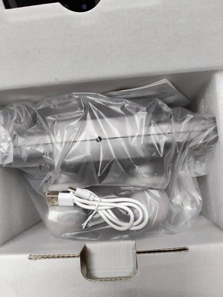 Rechargeable Muscle Massager In Grey With 6 Heads And 10 Modes  MD-8079