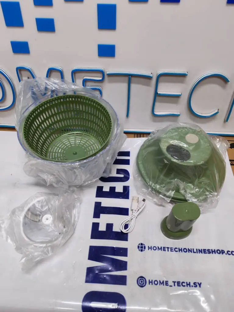 Draining Basket and chopper for Salad and Vegetable Drying -Green XY-222- G