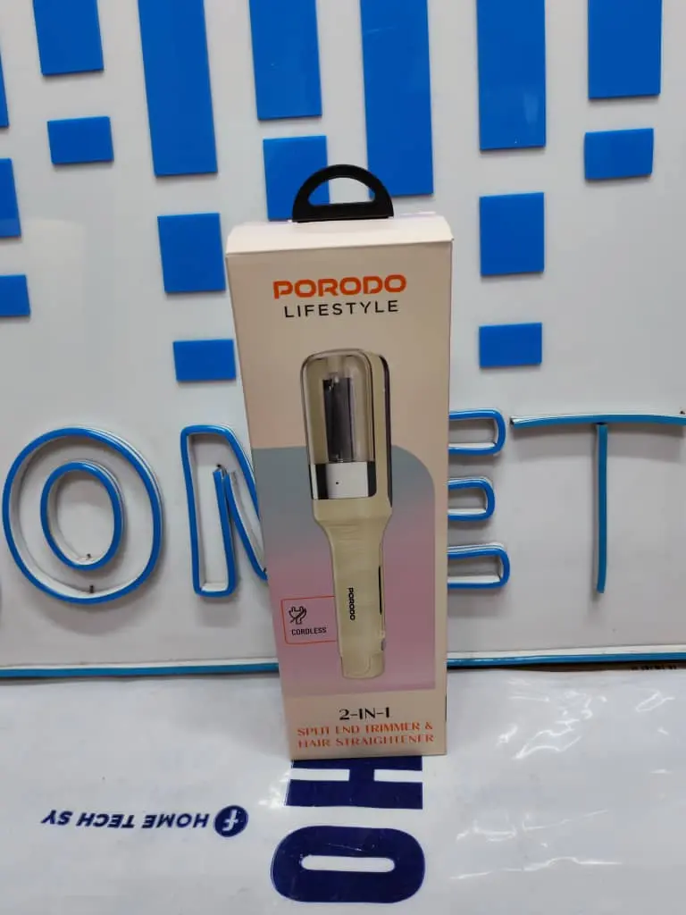 Porodo Lifestyle 500mAh 2-in-1 Hair Straightner pdlfsthsetwh