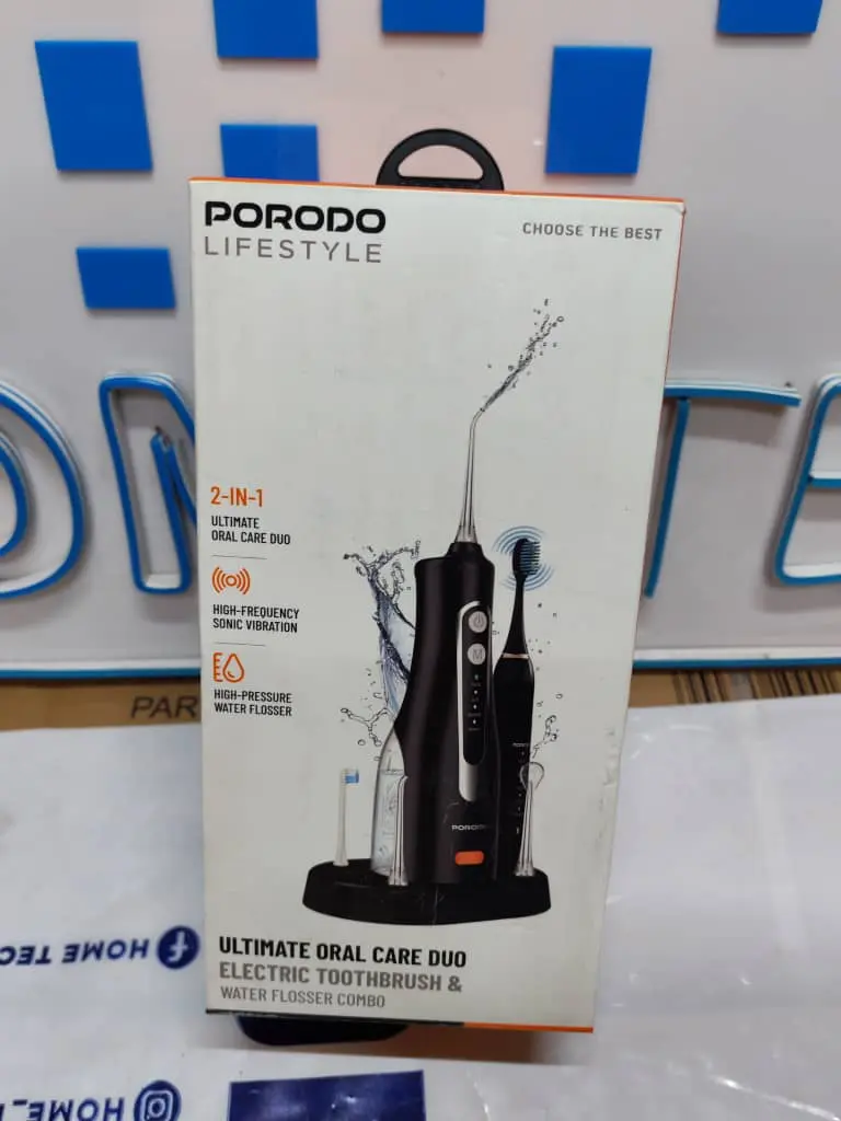 PORODO LIFESTYLE  WATER FLOSSER AND ELECTRIC  TOOTHBRUSH COMBO 6 HEAD  ATTACHMENT  pdlstc2254