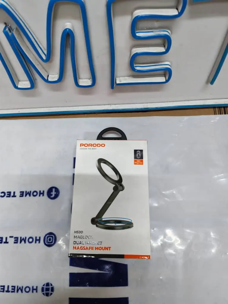 Porodo 360° Foldable Dual Pilot Disks N52 MagSafe Car Mount pd-hsm30-bk