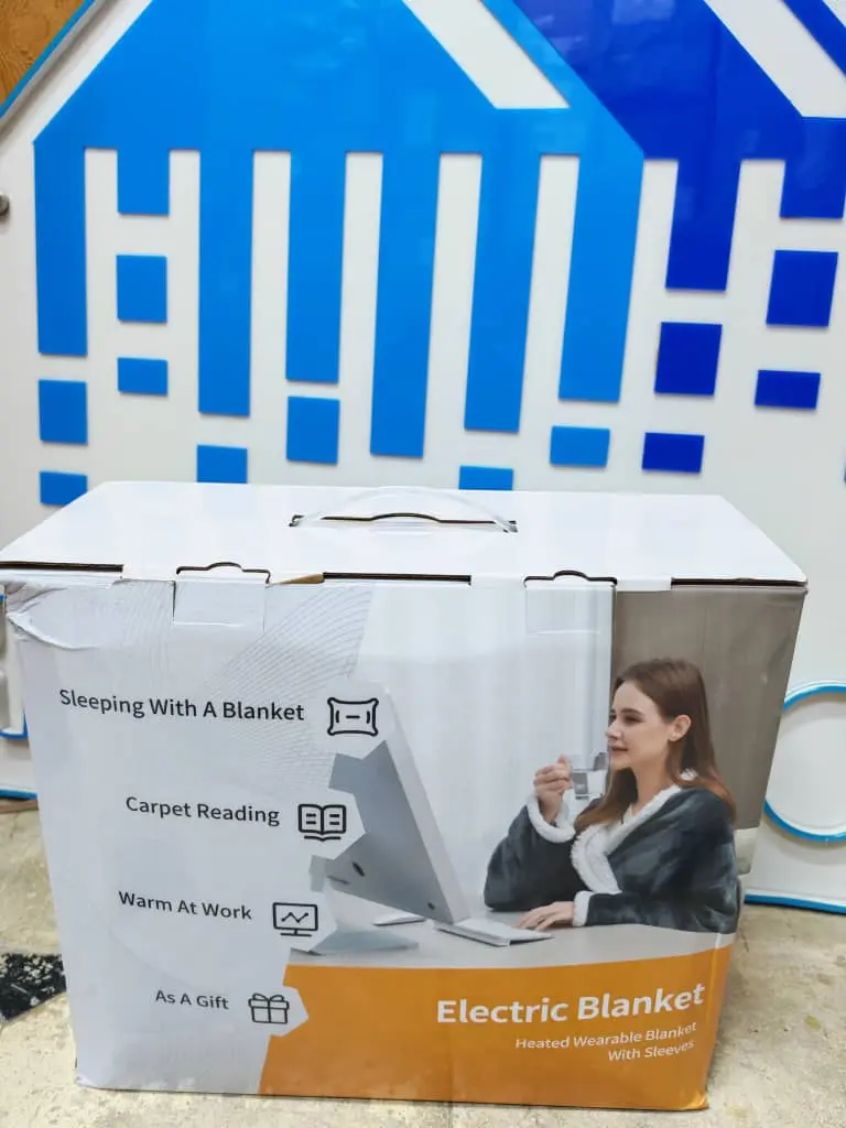 Electric Blanket With Sleeves 127X177 With Foot Pocket