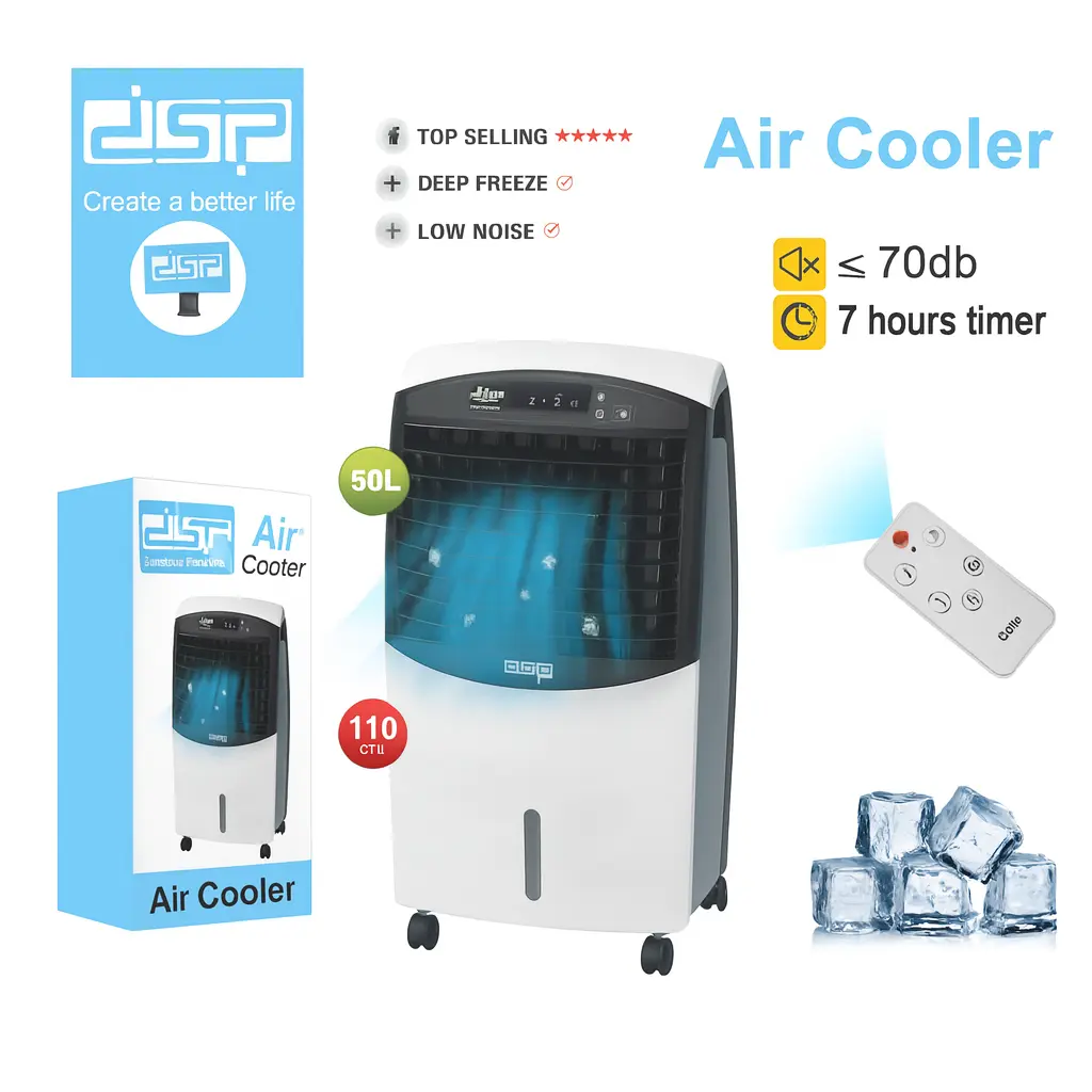 Dsp Kd-3074 Portable Air Cooler With 9-Liter Water Tank