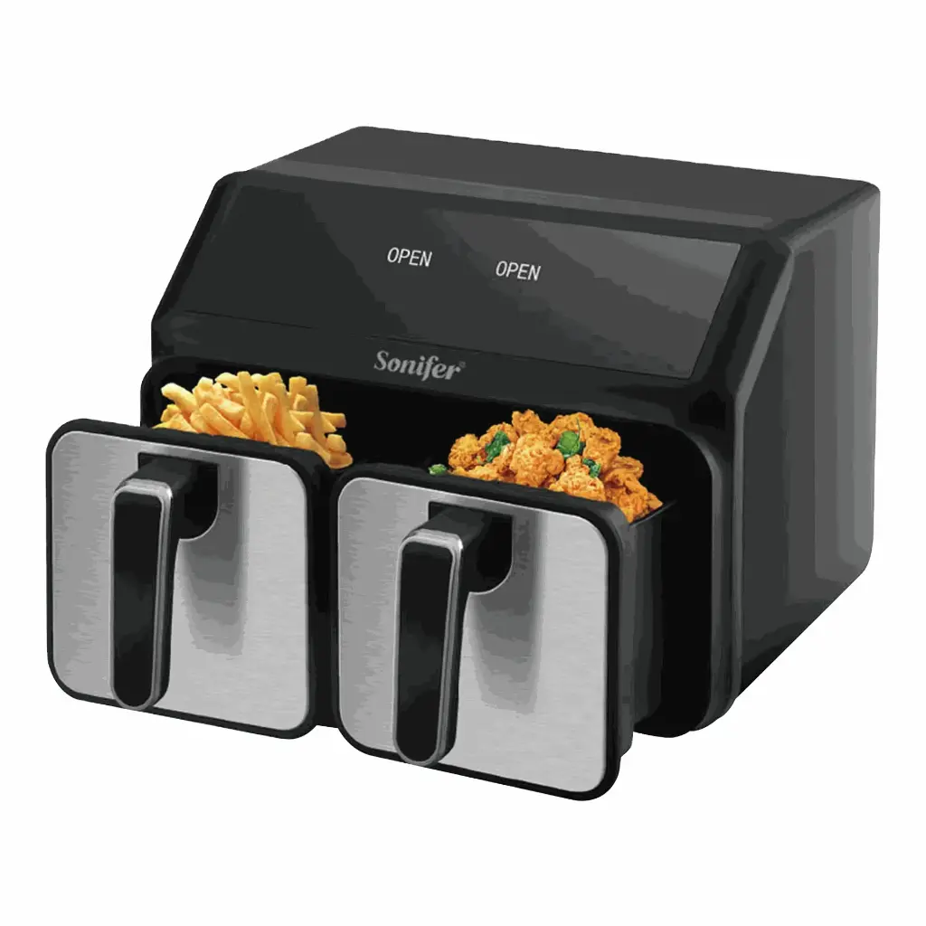 Sonifer Sf-1038 8L Dual Air Fryer - 2 X 4L
