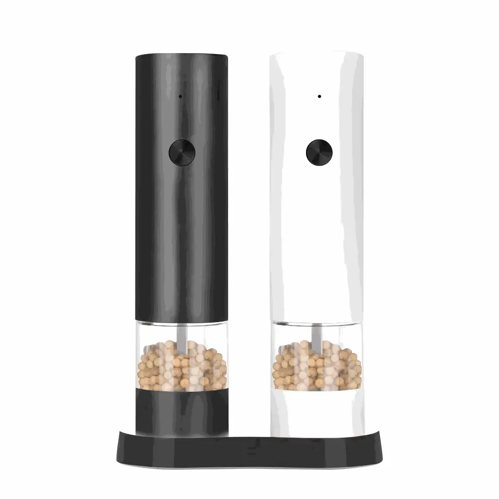 Rechargeable salt and pepper grinder
