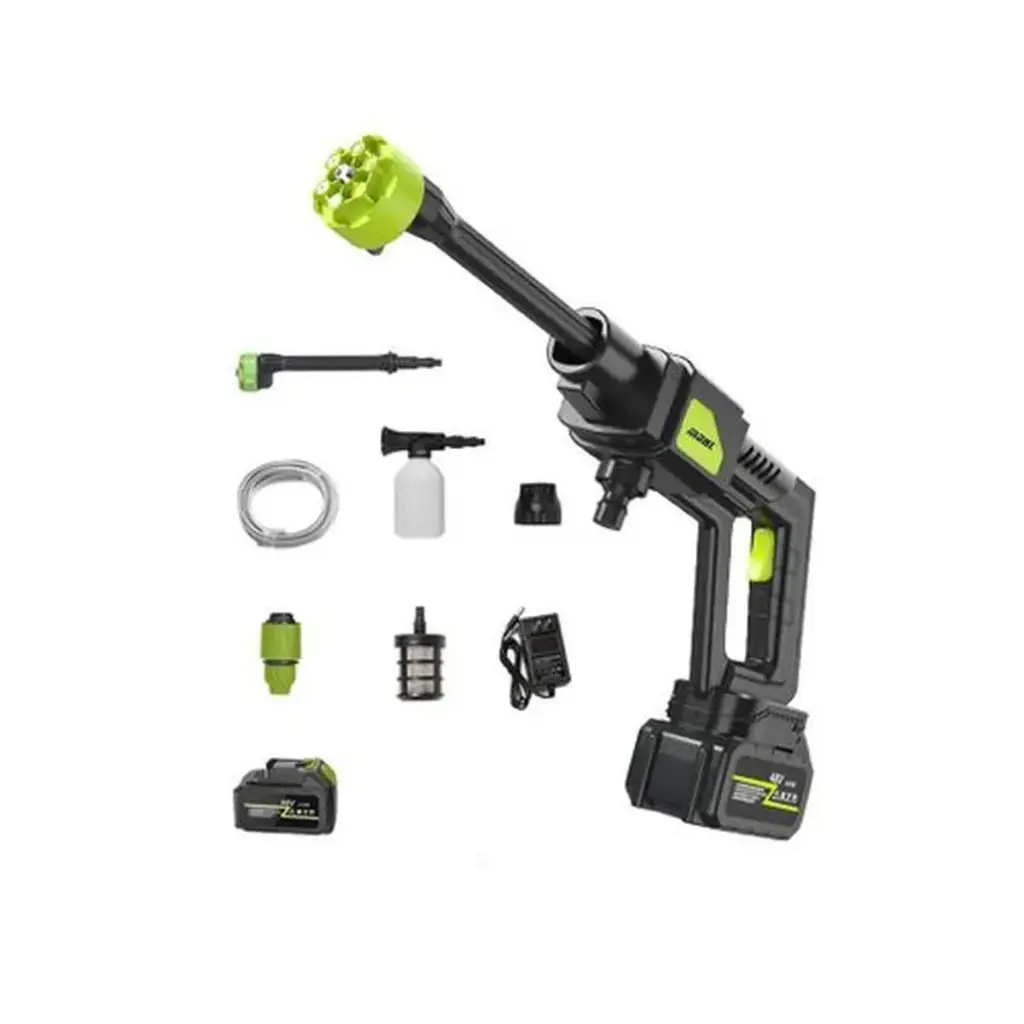 Portable battery-powered washing gun