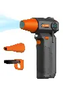 Porodo 3000 mAh*2 160W Dust Blower Fan With 130,000 RPM - Black/Orange