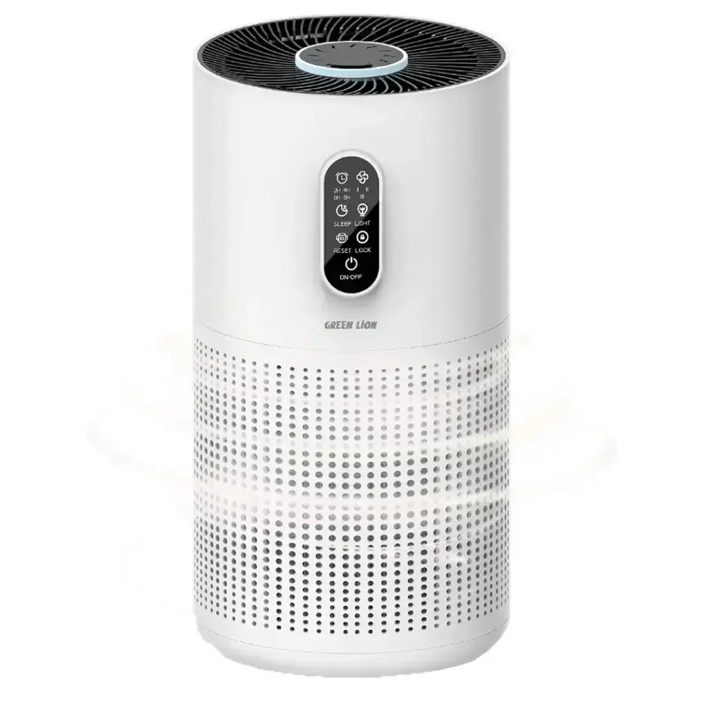 Green Lion Compact Air Purifier 3 in 1 Filtration - White