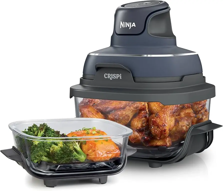 NINJA CRISPI PORTABLE GLASS AIR FRYER FN101MEGY