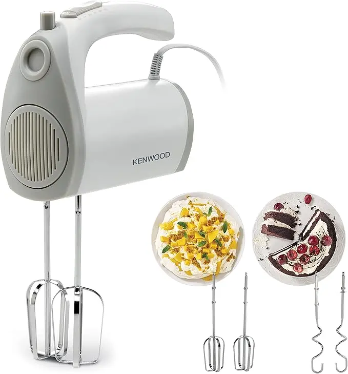 KENWOOD Hand Mixer (Electric Whisk) 300W with 5 Speeds + Turbo Button HMP20.000WH