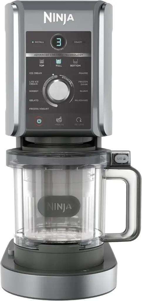 Ninja NC501 CREAMi Deluxe 10-in-1 Ice Cream & Frozen Treat Maker for Ice Cream, Sorbet, Milkshakes