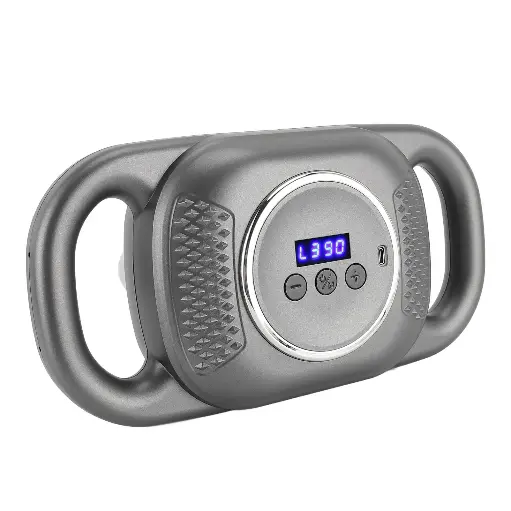 [MD-8079] Rechargeable Muscle Massager In Grey With 6 Heads And 10 Modes  MD-8079