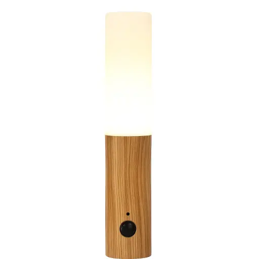 [4_8] Wireless Magnetic Wooden Wall Lamp 4_8