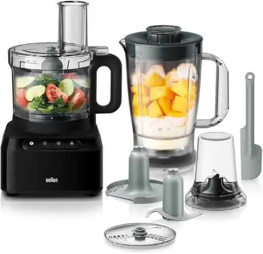 [FP 3132 BK] Braun Pureease Food Processor Fp 3132 Bk 	800 watts