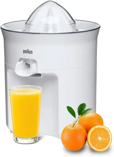 [CJ3050  WH] Braun TributeCollection Citrus Juicer CJ 3050 WH, Electric Citrus Juicer, 60 W