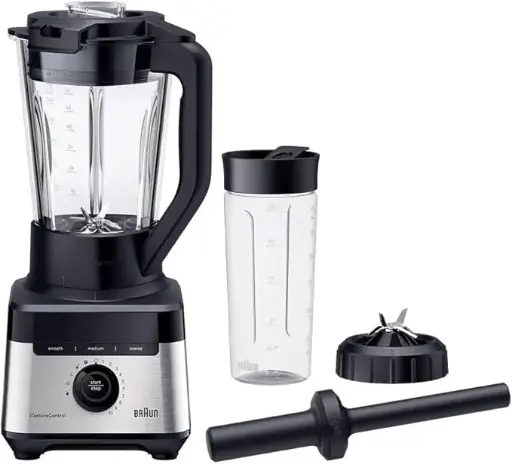 [JB 7551 BK ] Braun PowerBlend 7 JB7551BK - 1.7L Glass Blender 1400 watt