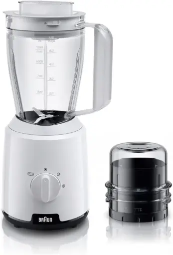 [JB1015WH] Braun Blender, 600W, 2 Speeds, Pulse Function, 1.5L Mixing Capacity, 0.150L Chopper