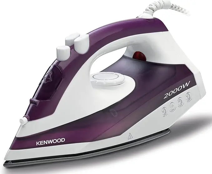 Kenwood Steam iron, 2000W, 250ML Capacity, Non Stick Soleplate, Self Clean Function, Water Spray
