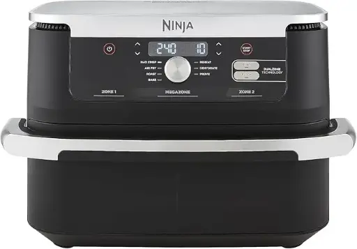 [AF500] Ninja Foodi FlexDrawer Hot Air Fryer, Dual Zone, Converts to MegaZone 10.4