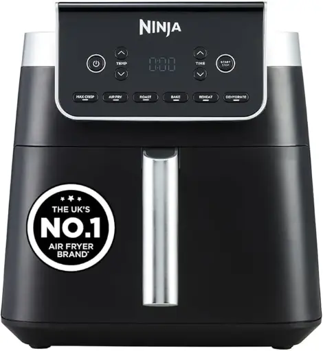 [AF180] Ninja Air Fryer MAX PRO, 6.2L, Uses No Oil, Large Square Single Drawer AF180