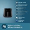 ⁦مقلاة هوائية رقمية سعة 6.2 لتر من (PHILIPS) HD9280/90⁩ - الصورة ⁦2⁩