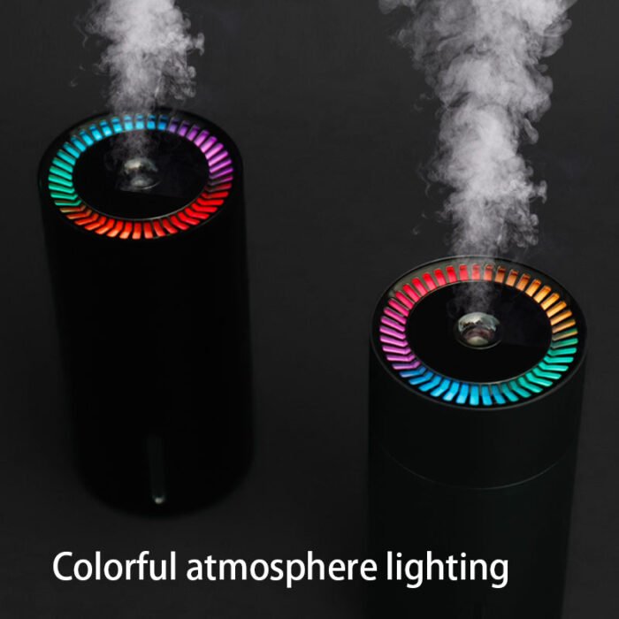 ⁦مرطب هواء محمول على شكل كوب مع إضاءة LED متعددة الألوان⁩ - الصورة ⁦2⁩
